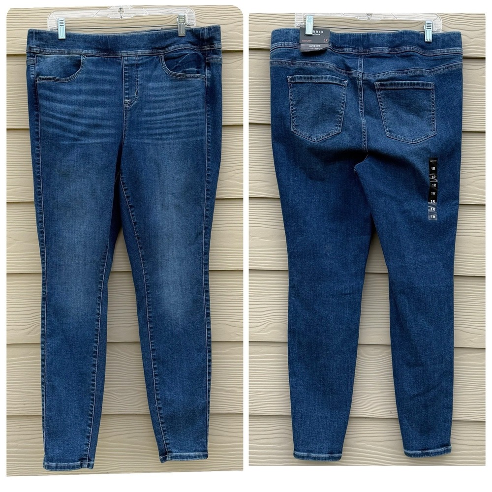 NWT! Torrid Lean Jeans Womens 1R Super Soft Pull On Stretch Denim‎
